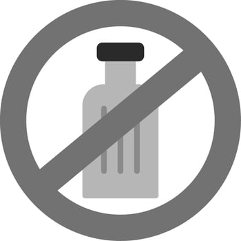 No Alcohol Vector Icon
