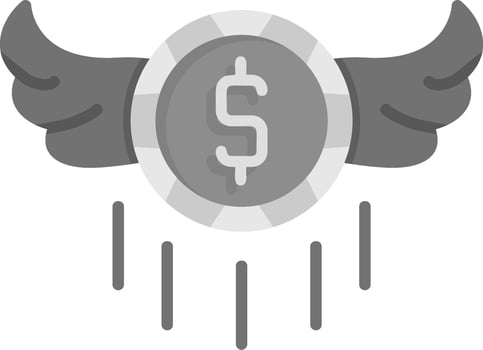 Flying Money Vector Icon