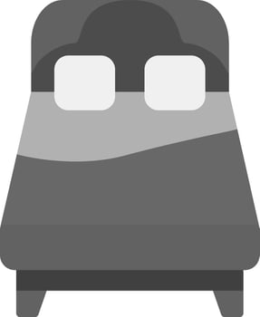 Queen Bed Vector Icon