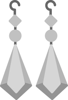 Earrings Vector Icon