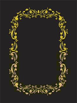 Ornament Border Vintage Simple vector