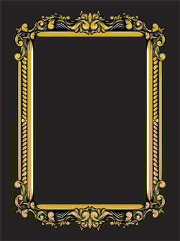 Ornament Border Vintage Simple vector