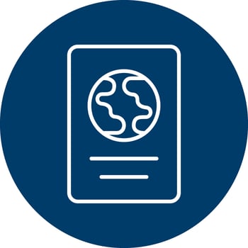 International Passport Vector Icon