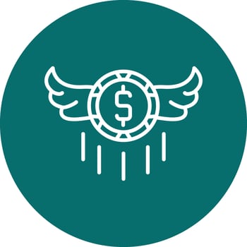 Flying Money Vector Icon