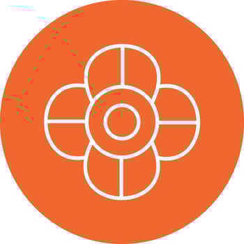 African Violet Vector Icon