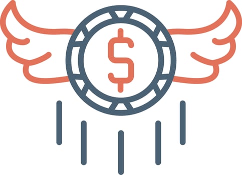 Flying Money Vector Icon