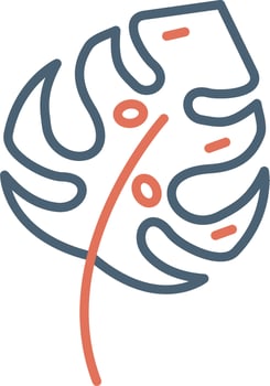 Monstera Deliciosa Vector Icon