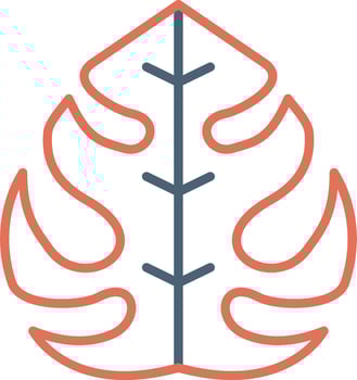 Philodendron Vector Icon