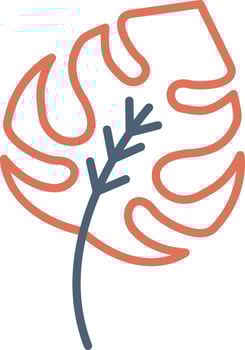 Philodendron Vector Icon