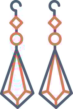 Earrings Vector Icon