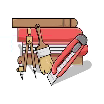Illustration of cutter vector