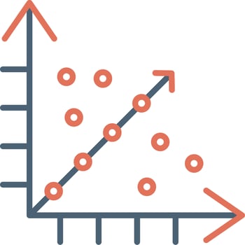 Regression Vector Icon