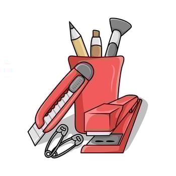 Illustration of cutter vector