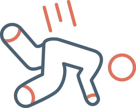 Falling Down Vector Icon