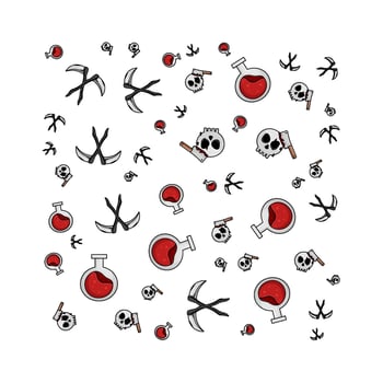 pattern halloween illustration vector