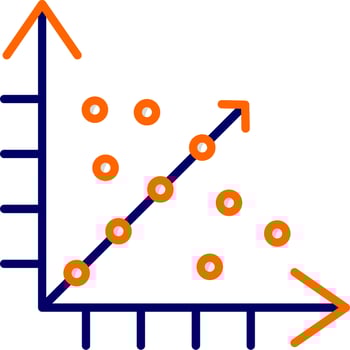 Regression Vector Icon