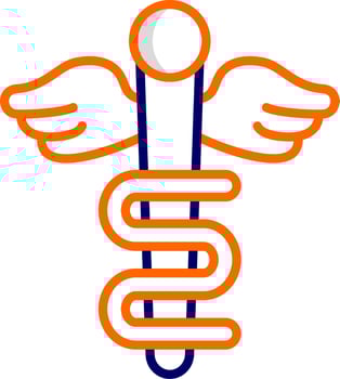Rod Of Asclepius Vector Icon