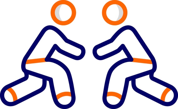 Wrestling Vector Icon