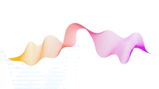 Abstract backdrop with wave gradient lines vector