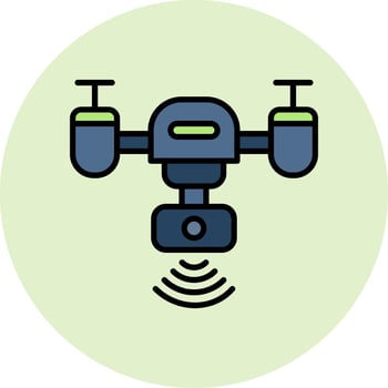 Smart Drone Vector Icon