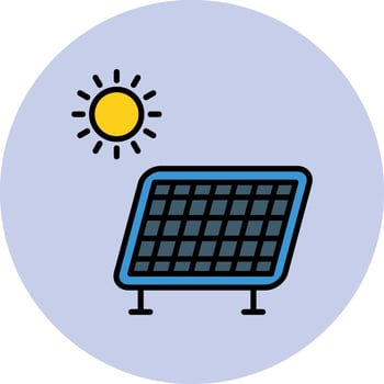 Solar Panel Vector Icon