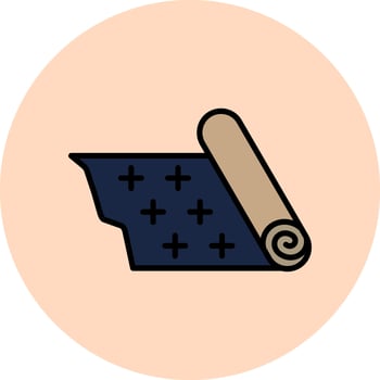 Roll Up Vector Icon