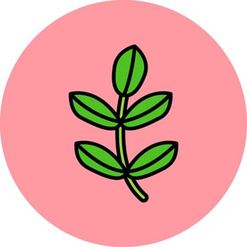 Red Ginger Alpinia Vector Icon