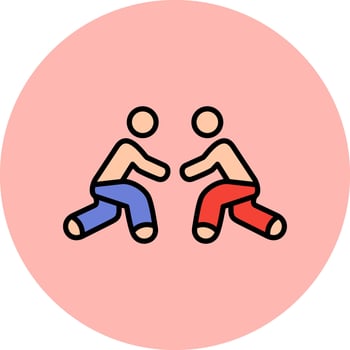 Wrestling Vector Icon