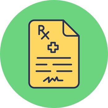 Medical Prescription Vector Icon