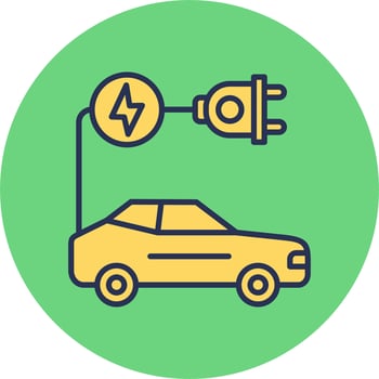 electric car Vector Icon