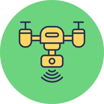 Smart Drone Vector Icon