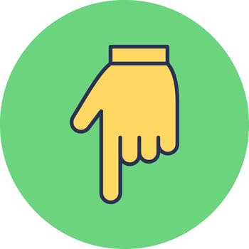 Down Vector Icon