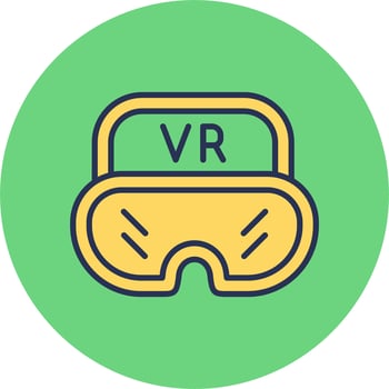 Virtual Glasses Vector Icon