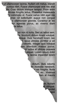 Old newspaper torn paper ripped paper border frame png