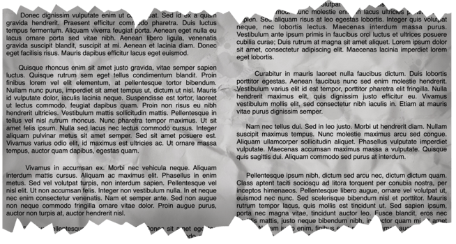 Old newspaper torn paper ripped paper border frame png