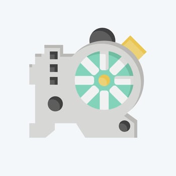 Icon Water Pump. related to Car Maintenance symbol. flat style. simple design editable. simple illustration vector