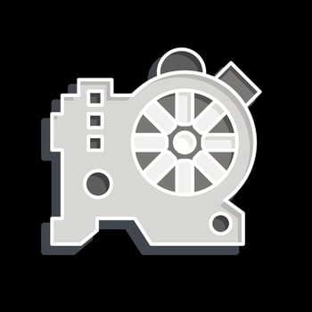Icon Water Pump. related to Car Maintenance symbol. glossy style. simple design editable. simple illustration vector