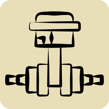Icon Crankshaft. related to Car Maintenance symbol. hand drawn style. simple design editable. simple illustration vector