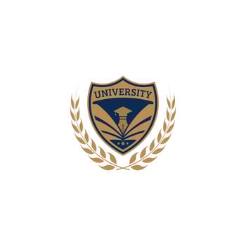 University education logo design vector template