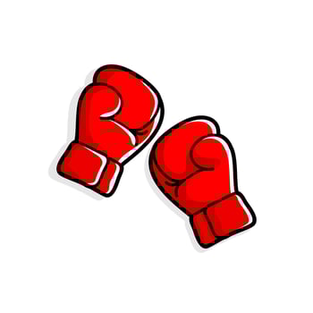 vector boxing logo, vector boxing gloves