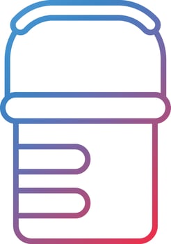 Bait Bucket Vector Icon