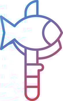 Fillet Knife Vector Icon