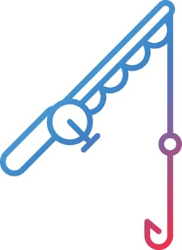 Fishing Rod Vector Icon