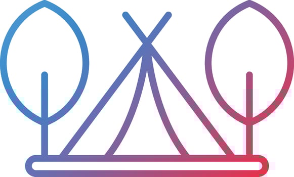 Tent Vector Icon