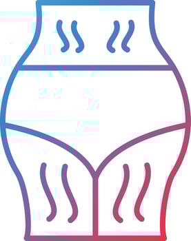 Stretchmarks Vector Icon