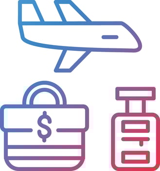 Business Trip Vector Icon