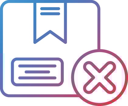 Delivery Cancelled Vector Icon