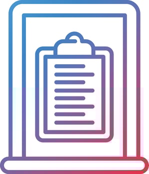 Quarantine Workout Plan Vector Icon