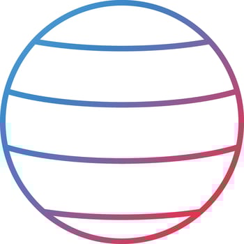 Yoga Ball Vector Icon