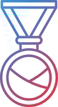 Field Hockey Medal Vector Icon